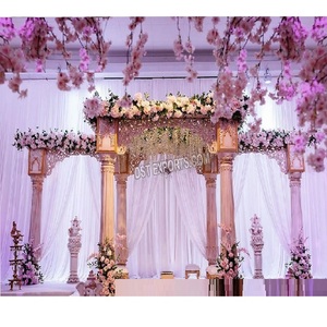 Mariage hindou Filmy Style Mandap décoration cérémonie de mariage inspirante Mandap Designer Mandap décoration pour mariage Atlanta - Product Image 1