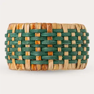 Gorgeous Design Handcrafted Natural Teal Napkin Ring From Material Rattan Vietnam Decor Wedding Party Dining Table