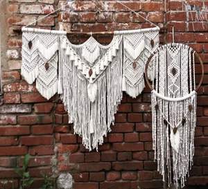 Atrapasueños de Macramé Moderno de Última Tendencia, Decoración de Pared, Piezas Artísticas para Salas de Estar - Product Image 2