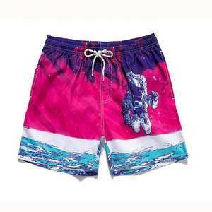 Short de basket-ball pour hommes vêtements de sport respirants sur mesure avec nouveau design imprimé logo maillot de bain de plage à cordon de serrage vente en gros - Product Image 1