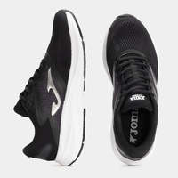 Chaussures de course JOMA Speed 2501 pour hommes - Noir, semelles intérieures en mesh amorties, conception VTS, semelle intermédiaire en EVA, semelle extérieure en caoutchouc durable, drop de 10 mm, pour asphalte
