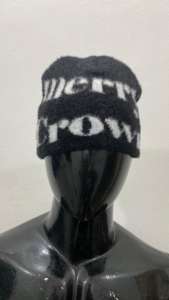 Fabricant personnalisé de bonnets Mea surdimensionnés Bonnet en mohair avec impression bouffante Bonnet vieilli brodé avec logo personnalisé - Product Image 4