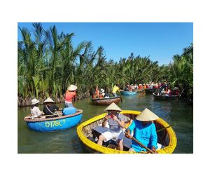 Auténtica cesta de pesca hecha a mano de bambú vietnamita Coracle Boat - Product Image 1