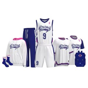 Ensemble de vêtements de basketball personnalisés à séchage rapide OEM, paquet complet de sublimation, maillot de tir, sweat-shirt à manches, uniforme de basketball 2026 - Product Image 1