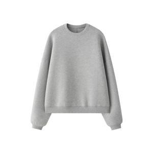 Sudadera de mujer de manga larga de algodón con logotipo personalizado de alta calidad, ropa informal sostenible transpirable, sudadera Lisa para mujer - Product Image 5