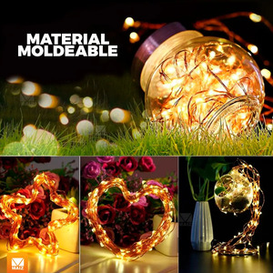 Decorative <b>LED</b> <b>Wire</b> String <b>Lights</b> for Bedroom, Christmas Decorations, 2m - Assorted Colors - Product Image 5