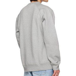 Sudaderas de cuello redondo en blanco con capucha streetwear Sudaderas de peso pesado con logotipo personalizado Sudadera en blanco de cuello redondo para hombres - Product Image 3
