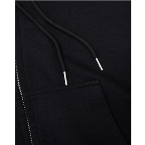 เสื้อผ้าฝ้าย100% โอเวอร์ไซส์ซักได้มีซิป410กรัม, เสื้อผ้ามีฮู้ดโอเวอร์ไซส์ผ้าทอสีพื้นฤดูใบไม้ร่วง - Product Image 5