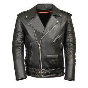 Chaqueta de Motocicleta de Cuero Transpirable para Hombre, Estilo Pakistaní, Invierno, Mangas Largas, Bolsillo en la Cintura, Alta Calidad - Product Image 4