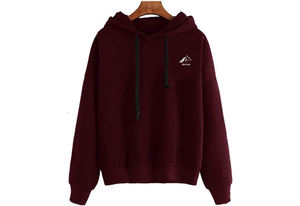 Sudaderas con Capucha para Mujer, Diseño Moderno, Color Sólido, Alta Calidad, para Otoño e Invierno, con Logotipo Estampado en la Parte Delantera, 100% Algodón Lavado - Product Image 6