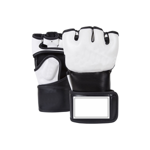 Guantes de MMA Personalizados de Cuero con Cierre de Gancho y Bucle, Guantes de Entrenamiento de Medio Dedo - Product Image 5