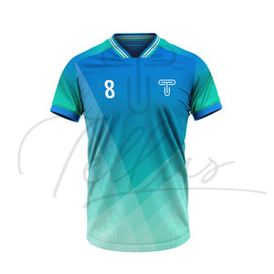 Ensemble de maillots de football, uniforme de football personnalisé imprimé, 100% polyester, antibactérien, extensible, maillot de football de club - Product Image 5
