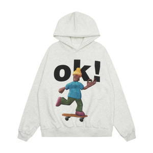 Venta al por mayor personalizado 3D impreso de gran tamaño hombres pulóver con capucha peso pesado Puff sudaderas con espuma de impresión Logo para el invierno - Product Image 1