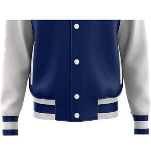 Veste universitaire en cuir véritable sur mesure, vente en gros d'usine, conception OEM, respirante, coupe-vent, haute qualité, broderie sur le devant pour hommes - Product Image 3