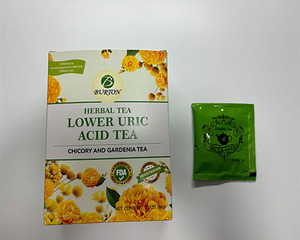 BURTON Herbal <b>Tea</b> Lower Uric Acid Chicory Gardenia <b>Tea</b> Bag 3g Natural Caffeine Free Health <b>Tea</b> - Product Image 5