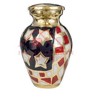 แจกันทรงขี้เถ้ามนุษย์ขนาดเล็กทำด้วยมือแจกันอลูมิเนียมสำเร็จรูปพิมพ์ลายธงชาติอเมริกัน2025 - Product Image 6