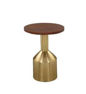 Mesa auxiliar funcional de metal con patas decorativas diseñada para comedores, salas de estar y esquinas de oficinas pequeñas - Product Image 1