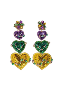 เครื่องประดับแฟชั่นงานปาร์ตี้มาร์ดิกราส์ ต่างหูประดับลูกปัด บรรจุภัณฑ์สวยงาม ต่างหูแฟชั่นทำมือจากลูกปัดเม็ดเล็ก คุณภาพดีที่สุด - Product Image 6