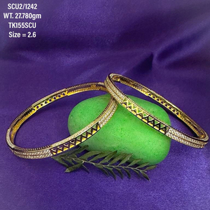 2023 สไตล์ใหม่อัญมณีกําไลข้อมือสีชมพูสีเขียวCubic Zirconชุดอินเทรนด์ 925 เงินสเตอร์ลิง 18K Gold Platedสร้อยข้อมือคู่สําหรับสุภาพสตรี - Product Image 2