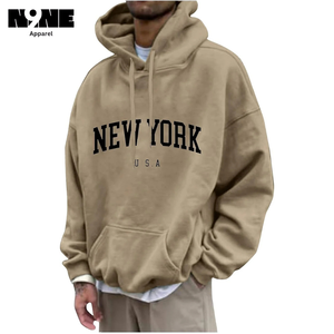 Sweat à capuche en molleton GSM 400 de haute qualité pour hommes avec broderie de logo personnalisé - Product Image 3