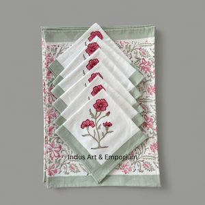 Vente en gros de napperons et serviettes de table en coton imprimé - Product Image 4