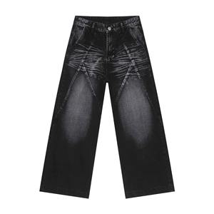 Pantalones Casuales de Pierna Recta Estilo Americano para Hombre, Nuevos de Otoño, Jeans de Mezclilla con Lavado Medio - Product Image 6