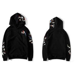 เสื้อฮู้ดผ้าฝ้าย100% ล้วนสำหรับผู้ชายเสื้อฮู้ดปักลายสำหรับฤดูใบไม้ร่วง - Product Image 6