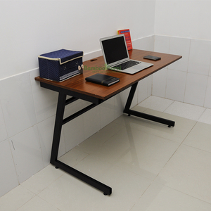 S-Bamboo Walnut Brown Modern <b>Simple</b> Laptop <b>Desk</b> (120cm X 60cm X 75cm) - Product Image 3
