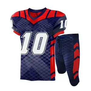Custom College Sublimation Adult Tackle Twill Youth Jerseys kit costumi pratica e pantaloni Set uniforme da Football americano