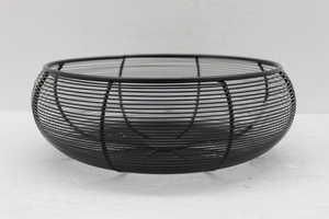 Vente en gros Corbeille à fruits et à linge ronde moderne en fil de fer faite à la main en métal pour la décoration de la cuisine et de la maison - Product Image 4