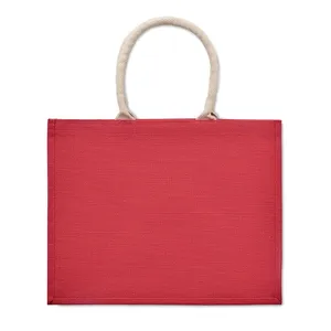 Borsa Promozionale Sostenibile AURA in Juta Laminata Ecologica per Merchandising - Product Image 4