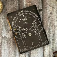Carnet de notes vintage A5 en cuir véritable, couverture rigide, journal, carnet de croquis, 100 pages à bords festonnés, reliure cousue, cadeau, logo personnalisé