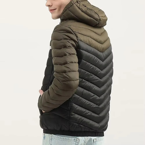 Factory Manufacturing <b>Men's</b> Customizable Casual Winter Canvas Puffer Jacket For <b>Men</b> - Product Image 5