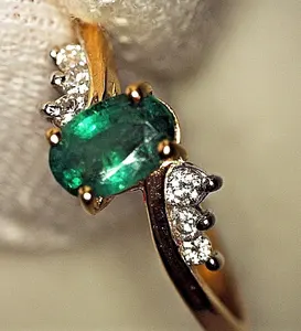 Bague en or jaune vintage 14 carats certifiée IGI avec 6 diamants de taille brillant cultivés en laboratoire, 5 grammes, cadeau de mariage, de fiançailles, d'anniversaire, de fête - Product Image 6