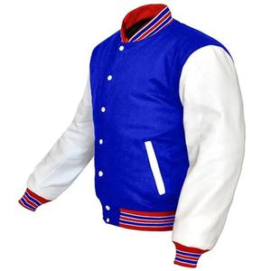 Meilleure qualité hommes Premium laine corps peau de vache cuir manches collège Baseball Varsity veste lycée Letterman Bomber longue - Product Image 2