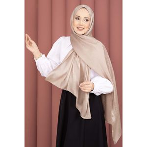 ชุดผ้าคลุมไหล่ลายแจ็คการ์ดสีเบจพร้อมลายทาง ชื่อแบรนด์: มุสลิม - Product Image 2