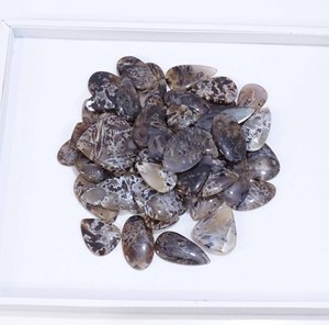 Pierres précieuses en vrac de haute qualité, en quartz naturel et agate turque, cabochons lisses de formes variées, taille libre - Product Image 3