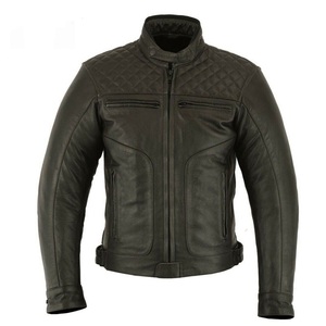 HIgh Quality Black Leather Quality Motorcycle <b>Jacket</b> Biker Motorcycle <b>Racer</b> <b>Jacket</b> Real Genuine Leather Racing <b>Jackets</b> For Men - Product Image 4