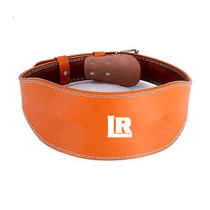 Logo personnalisé ceinture d'entraînement d'haltérophilie réglable en cuir de vachette véritable ceintures de levage de sécurité de forme physique en vente - Product Image 3