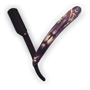 Mejor Navaja de Afeitar Recta Profesional para Barbero, Cuchillas de Afeitar de Acero Inoxidable de Primera Calidad con Mango de Acero Inoxidable - Product Image 3