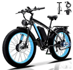 Vélo électrique pour adultes AWD à double moteur, pneus larges de 24 pouces, batterie 4000W 12V 70Ah, frein à disque, cadre en aluminium, meilleur vélo électrique - Product Image 1