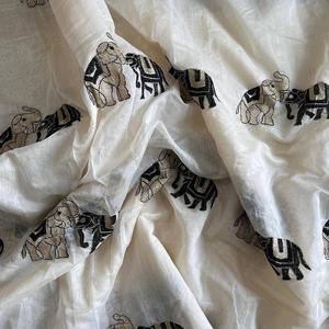 Chanderi Pashmina Saree Rich Look Weaving Butti in Whole Saree Running Blouse Qualité supérieure au prix d'usine - Product Image 2