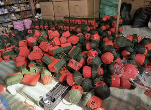 Portavelas de Navidad de ratán Vintage decoración de vacaciones rústica Natural para festividades caseras cálidas ecológicas - Product Image 3