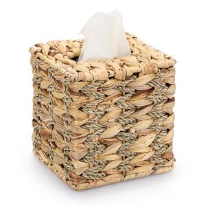 Soporte de almacenamiento de pañuelos trenzados, cubierta de papel de jacinto de agua de estilo lujoso, bandejas de caja, precio más barato - Product Image 3