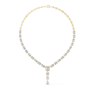 Collar de Diamantes CVD VVS-VS EF de 21.178 CT Creados en Laboratorio, Diseño Elegante de Diamantes, Oro de 18K, 14K, Oro Rosa, Amarillo, Blanco, Lujo - Product Image 4