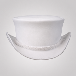 White Fashion Classic <b>Western</b> Style Printed Felt Cowboy <b>Hat</b> for Party Wedding Costume 100% Wool - Product Image 1