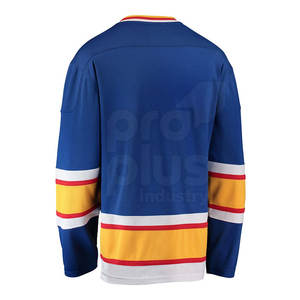 Jersey de Hockey sobre Hielo 100% Poliéster para Entrenamiento de Equipos Deportivos, Servicio OEM, Hecho a Medida, Alta Calidad, Transpirable y Ecológico para Hombre - Product Image 4