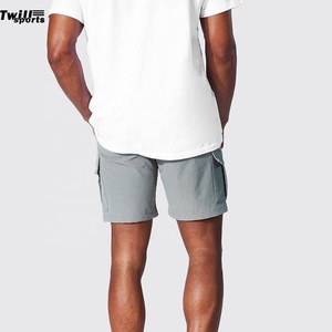 Shorts décontractés d'été pour hommes 100 % coton, motif camouflage, taille élastique mi-haute, longueur genou, séchage rapide, respirant - Product Image 3