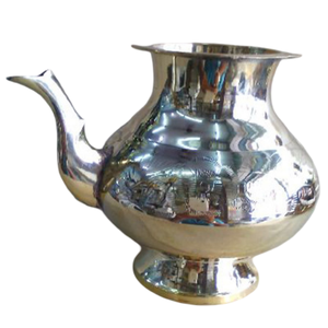 Lota de Latón Puro Vintage de Alta Calidad con Grabado y Acabado Pulido para Uso en la Cocina, Artículo de Cocina Lota Árabe Antiguo - Product Image 3