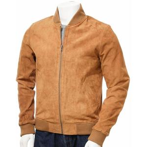 Best Selling <b>Men's</b> Leather <b>Jacket</b> High Quality Long Sleeves with Zipper Closure Stylish Letter Pattern Winter High Street Style - Product Image 4